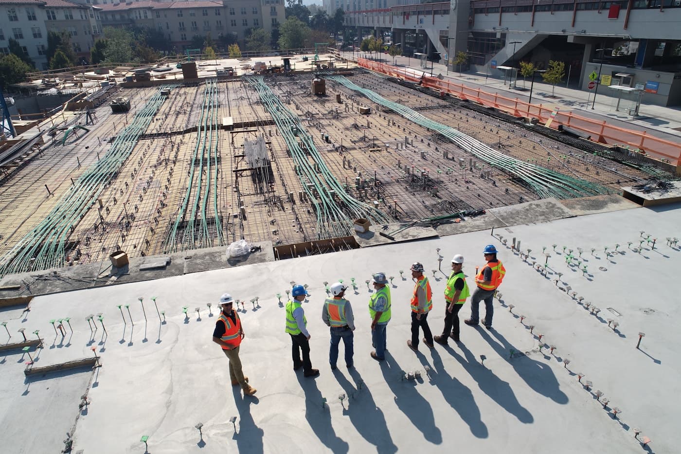 Custom modular skid structural framework at fabrication facility