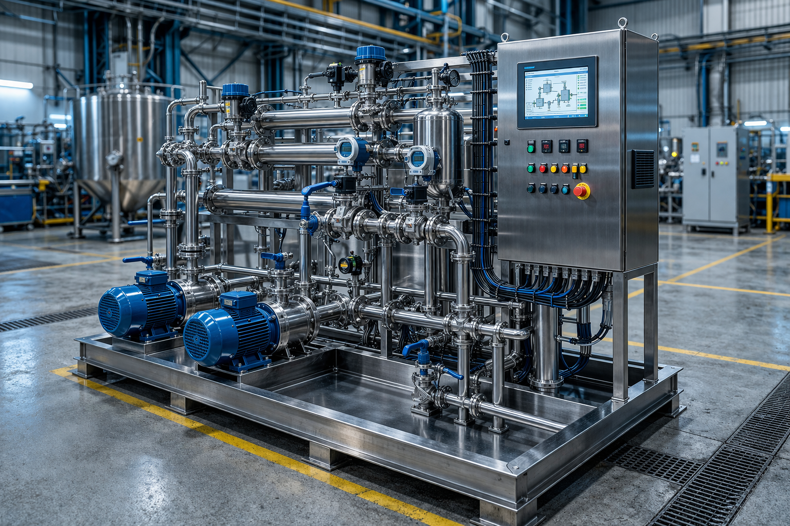 Modular process skid engineering — blog cover on hygienic design and standards